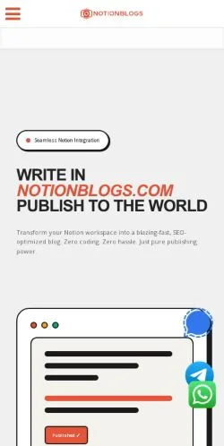 スポンサード記事向けのアメリカ合衆国メディア、NotionBlogsのサイトプレビュー