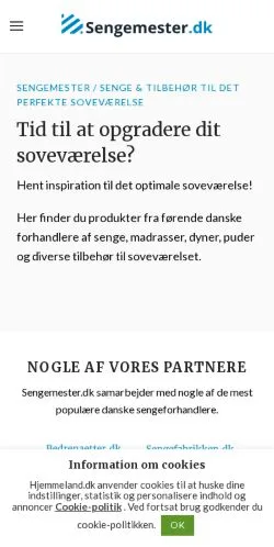 Vorschau der Website Sengemester, Medium aus Dänemark für gesponserte Artikel