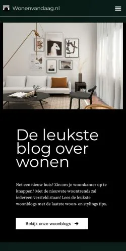 Voorbeeld van de site Wonenvandaag, medium uit Nederland voor gesponsorde artikelen