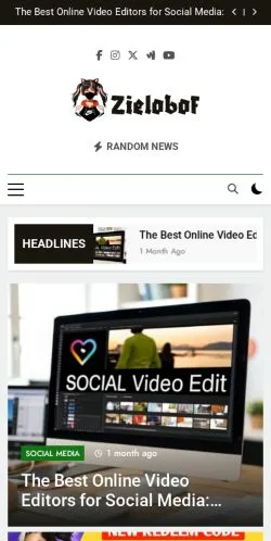 Anteprima del sito Zielobof, media di Stati Uniti per articoli sponsorizzati