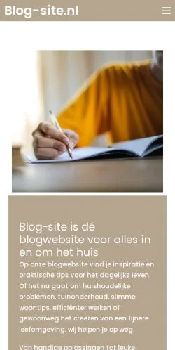 Anteprima del sito BlogSite, media di Paesi Bassi per articoli sponsorizzati