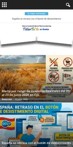 Anteprima del sito Tietarteve, media di Spagna per articoli sponsorizzati