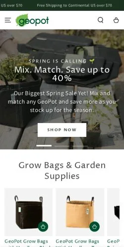 스폰서 기사용 미국 매체 GeoPot 사이트 미리보기