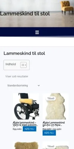 Anteprima del sito Lammeskind Til Stol, media di Danimarca per articoli sponsorizzati