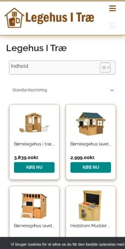 Anteprima del sito legehus-i-træ, media di Danimarca per articoli sponsorizzati