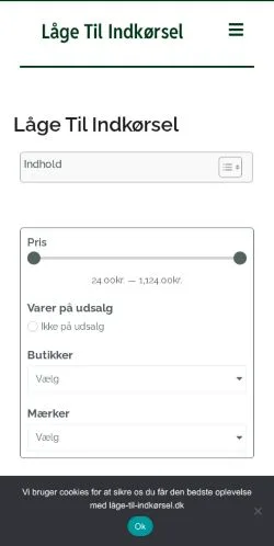 Podgląd witryny låge-til-indkørsel, medium z kraju Dania do artykułów sponsorowanych