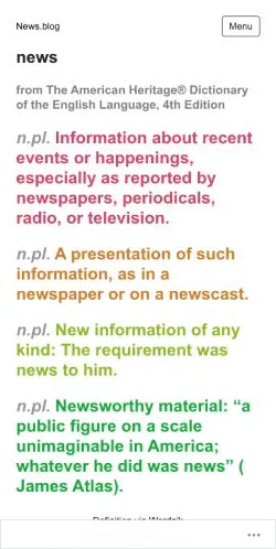 Anteprima del sito News, media di Stati Uniti per articoli sponsorizzati