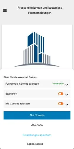 Podgląd witryny Presseschleuder, medium z kraju Niemcy do artykułów sponsorowanych