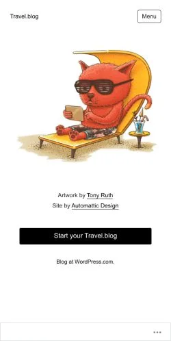 Anteprima del sito Travel.blog, media di Stati Uniti per articoli sponsorizzati