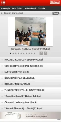 Anteprima del sito Gebze Gazetesi, media di Turchia per articoli sponsorizzati