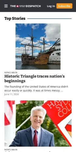 Anteprima del sito Kenbridge Victoria Dispatch, media di Stati Uniti per articoli sponsorizzati