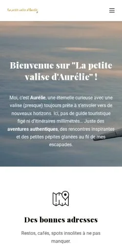 Anteprima del sito La Petite Valise D'Aurelie, media di Francia per articoli sponsorizzati