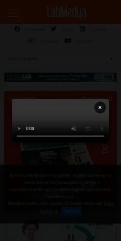 スポンサード記事向けのトルコメディア、Labmedyaのサイトプレビュー