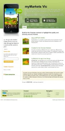 Anteprima del sito myMarkets Vic, media di Australia per articoli sponsorizzati
