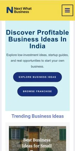 Anteprima del sito NextWhatBusiness, media di Stati Uniti per articoli sponsorizzati