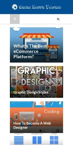 Vista previa del sitio Design Tutorials and Articles, medio de Estados Unidos para artículos patrocinados