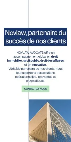 Anteprima del sito NOVLAW Avocats, media di Francia per articoli sponsorizzati