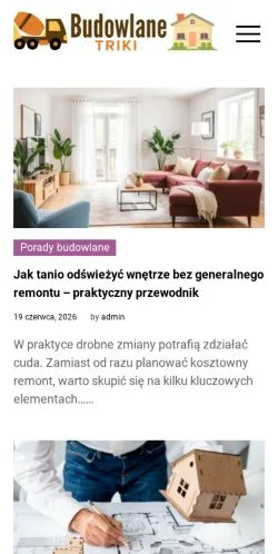 Podgląd witryny Budowlane Triki, medium z kraju Polska do artykułów sponsorowanych