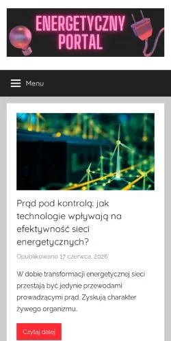 Podgląd witryny Energetyczny Portal, medium z kraju Polska do artykułów sponsorowanych