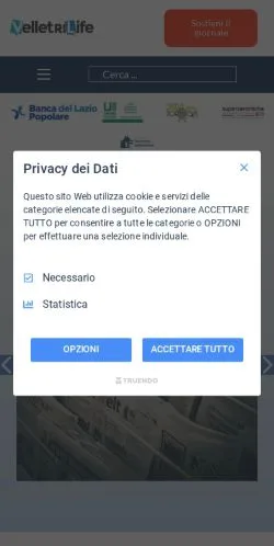 Anteprima del sito Velletri Life, media di Italia per articoli sponsorizzati