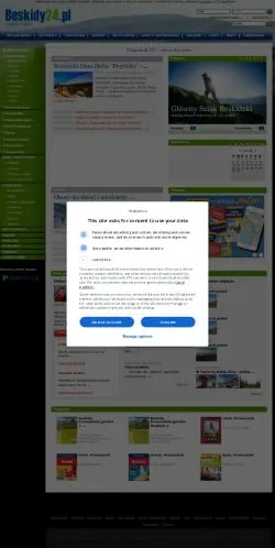 Anteprima del sito Beskidy24, media di Polonia per articoli sponsorizzati