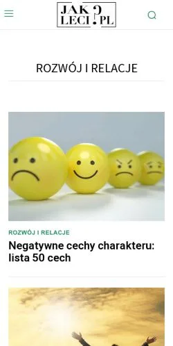Anteprima del sito JakLeci, media di Polonia per articoli sponsorizzati