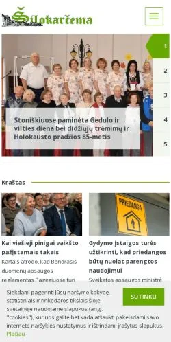 Anteprima del sito Šilokarčema, media di Stati Uniti per articoli sponsorizzati