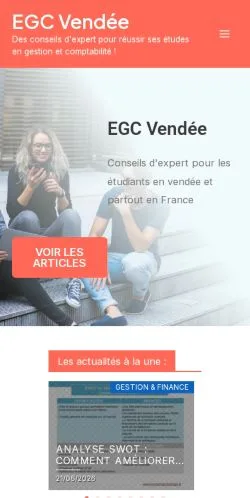 Anteprima del sito EGC Vendée, media di Francia per articoli sponsorizzati