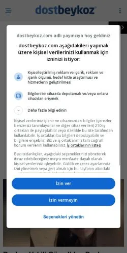 Podgląd witryny Dost Beykoz, medium z kraju Turcja do artykułów sponsorowanych