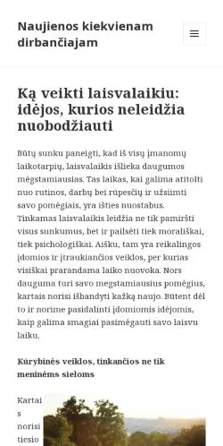 Preview of the NKD website, a media outlet in Lithuania for sponsored articles