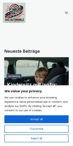 Anteprima del sito Das Automobile, media di Germania per articoli sponsorizzati