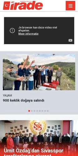 Podgląd witryny Sivas Haberleri, medium z kraju Turcja do artykułów sponsorowanych