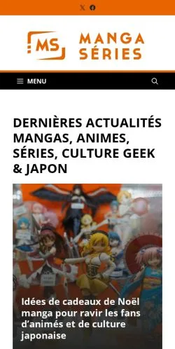 Anteprima del sito Manga Séries, media di Francia per articoli sponsorizzati