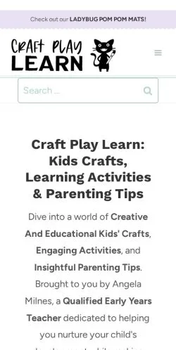 Preview of the Craft Play Learn website, a media outlet in United Kingdom for sponsored articles