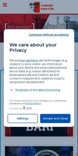 Anteprima del sito Caminvattin, media di Italia per articoli sponsorizzati