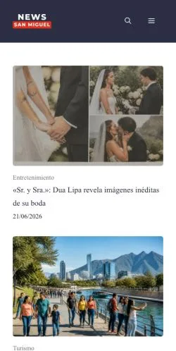 Anteprima del sito News San Miguel, media di Messico per articoli sponsorizzati