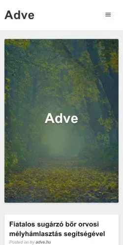 Podgląd witryny Adve -, medium z kraju Węgry do artykułów sponsorowanych