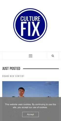 스폰서 기사용 영국 매체 Culture Fix 사이트 미리보기