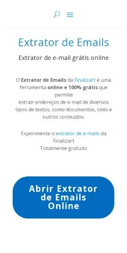 Forhåndsvisning av nettstedet Extrator, medium fra Brasil for sponsede artikler