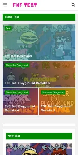 Preview of the FNF Test website, a media outlet in United States for sponsored articles