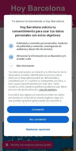 Vista previa del sitio Hoy Barcelona, medio de España para artículos patrocinados