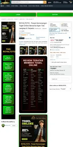Pré-visualização do site ROYALTOTO, meio de Estados Unidos para artigos patrocinados