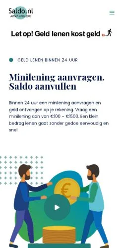 Anteprima del sito Saldo, media di Paesi Bassi per articoli sponsorizzati