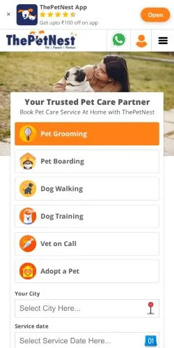 Vista previa del sitio The Pet Nest, medio de Estados Unidos para artículos patrocinados