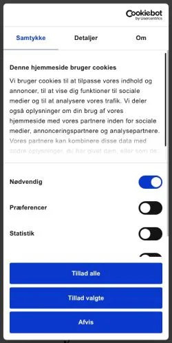 Anteprima del sito Udforsk, media di Danimarca per articoli sponsorizzati