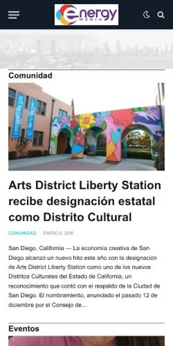 Vista previa del sitio XEWT 12, medio de México para artículos patrocinados