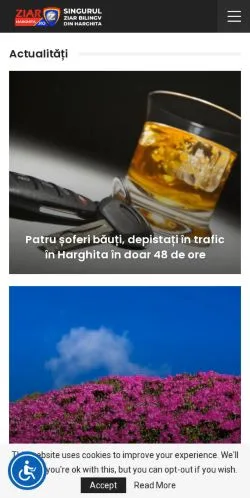 Anteprima del sito Ziar Harghita, media di Romania per articoli sponsorizzati