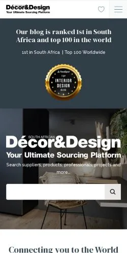 Anteprima del sito SA Decor & Design, media di Stati Uniti per articoli sponsorizzati