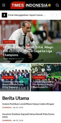Anteprima del sito TIMES Indonesia AI, media di Stati Uniti per articoli sponsorizzati