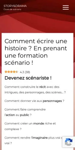 Anteprima del sito Cours & Analyses de Scénario, media di Francia per articoli sponsorizzati